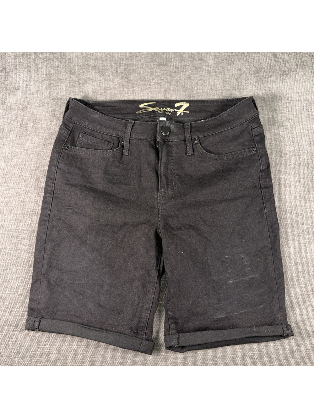 Seven7 Sunset Bermuda Black Shorts Size 8